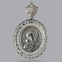 Серебряная ладанка 925 пробы арт. 343л