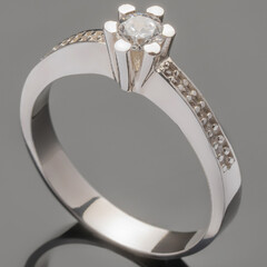 Серебряное кольцо с фианитами арт. 399к