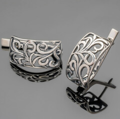 Серебряные серьги 925 пробы  арт. 435с