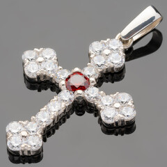 Серебряный Крест 925 пробы арт. 458кр