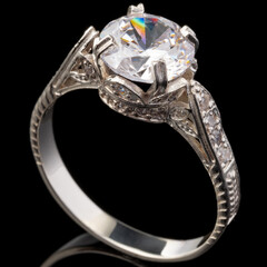 Серебряное кольцо 925 пробы с фианитами арт. 644к