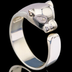 Серебряное кольцо 925 пробы с фианитами арт. 508к