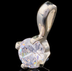 Серебряный кулон с фианитом арт. 710п