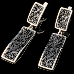 Серебряные сережки 925 пробы  арт. 721с