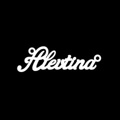 Серебряное колье с именем Alevtina