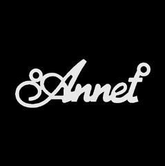 Серебряное колье с именем Annet