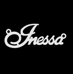 Серебряное колье с именем Inessa