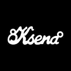 Серебряное колье с именем Ksena