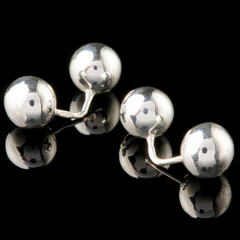 Серебряные серьги шарики 925 пробы  арт. 737с