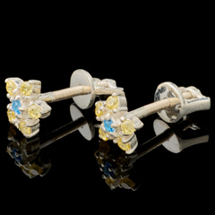Серебряные серьги 925 пробы с фианитами 6000/1с/s