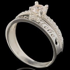 Серебряное Кольцо Я кохаю тебе арт. 803/1к